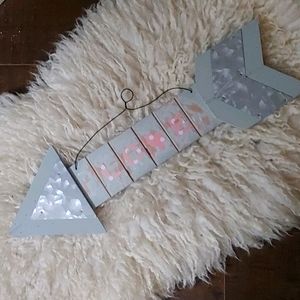 Rustic 'Love' arrow wall hanging